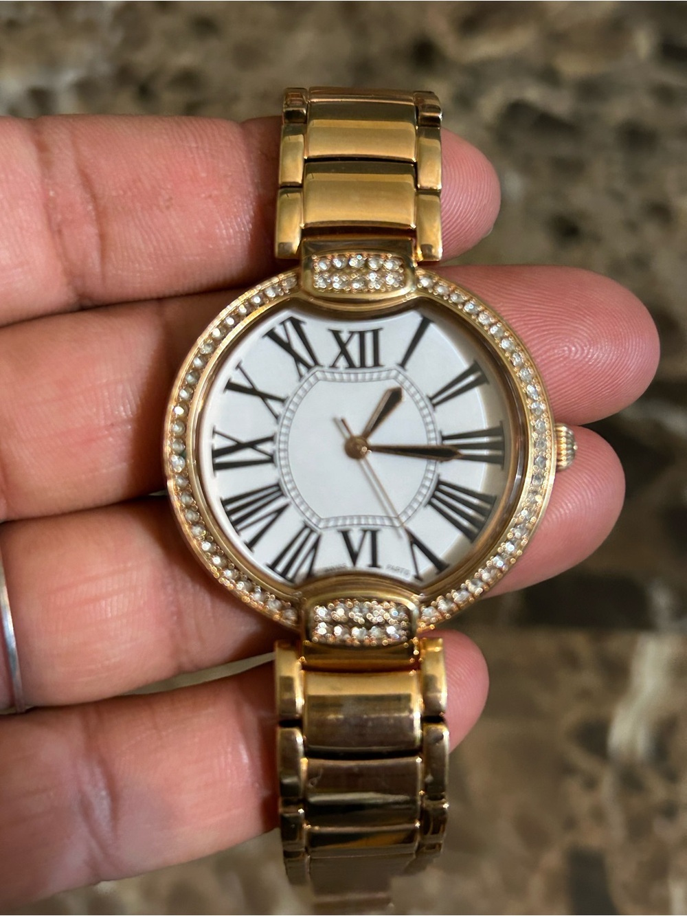 Bronzo Italia gold  crystal panther link
Watch